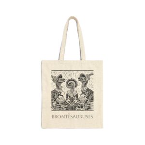 "Brontesauruses" Cotton Canvas Tote Bag