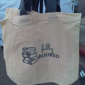 "Fully Booked" canvas bag
